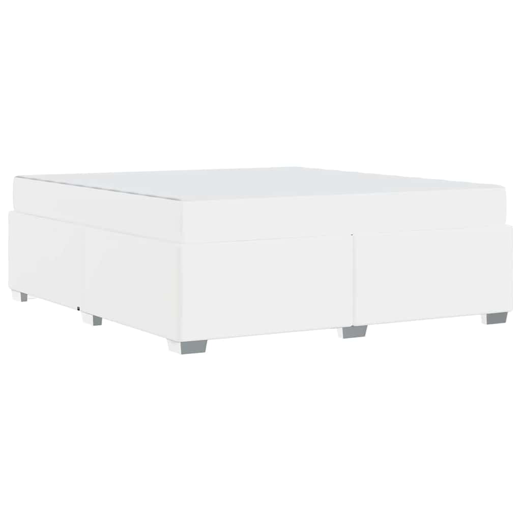 Bettgestell Weiß 180 x 200 cm Kunstleder