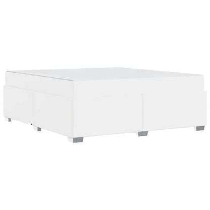 Bettgestell Weiß 180 x 200 cm Kunstleder