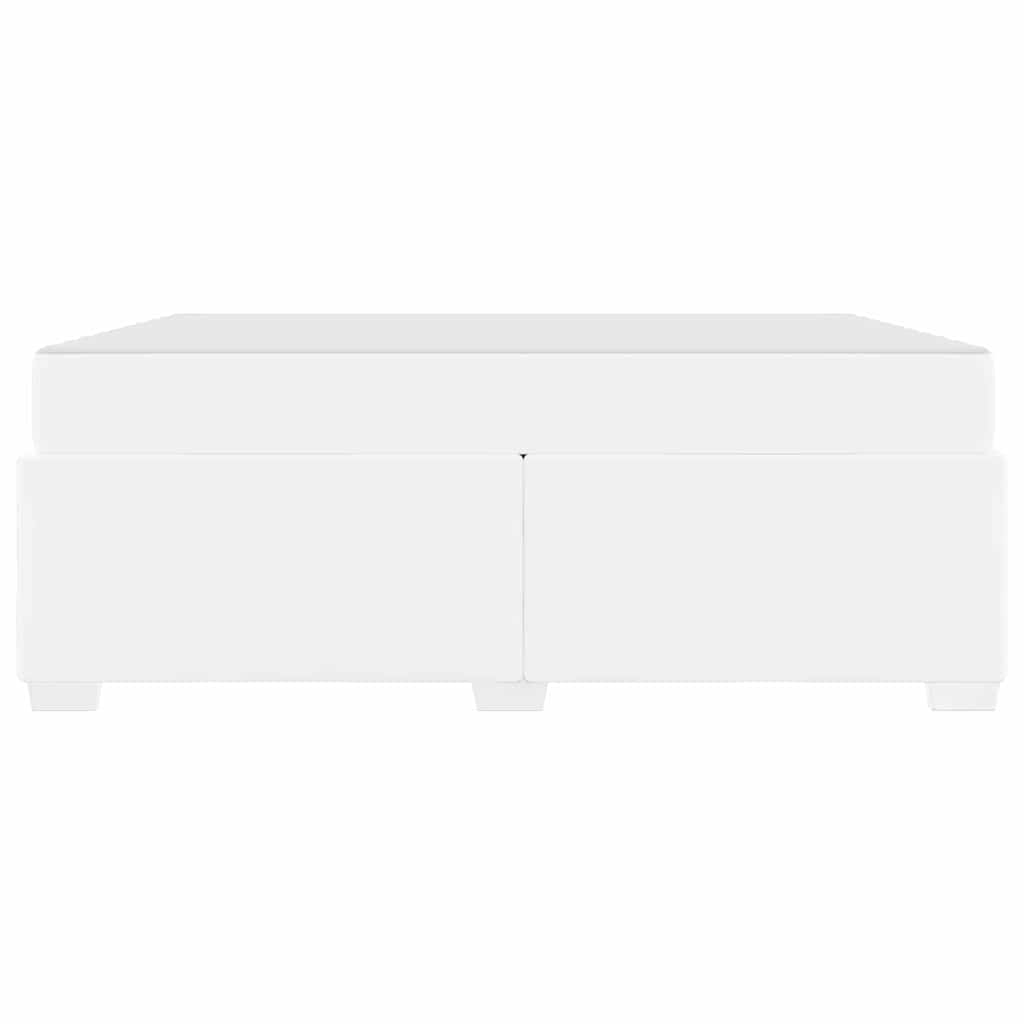 Bettgestell Weiß 180 x 200 cm Kunstleder