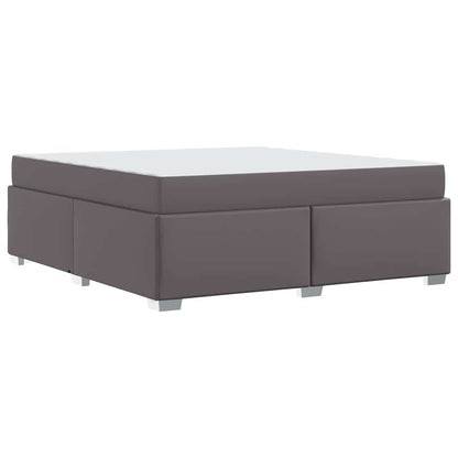 Bettgestell Grau 180 x 200 cm Kunstleder