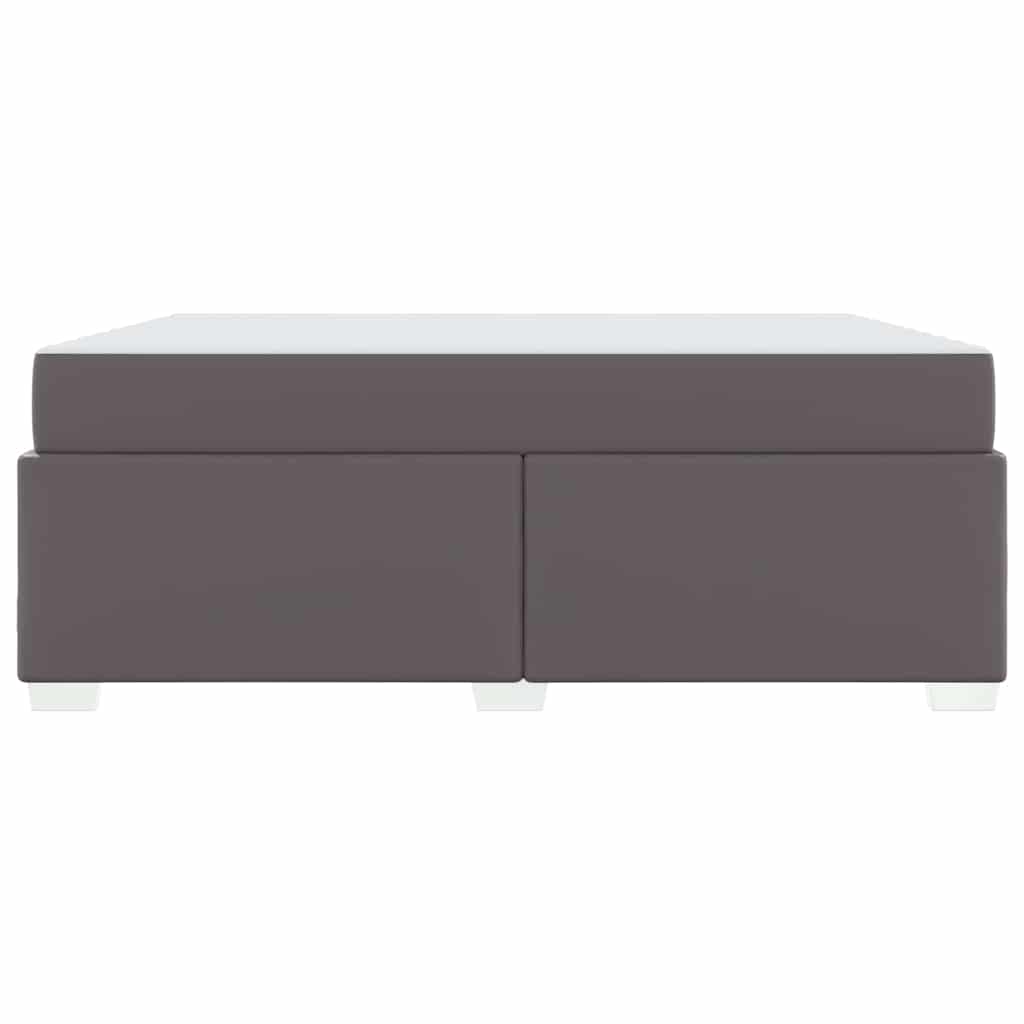 Bettgestell Grau 180 x 200 cm Kunstleder