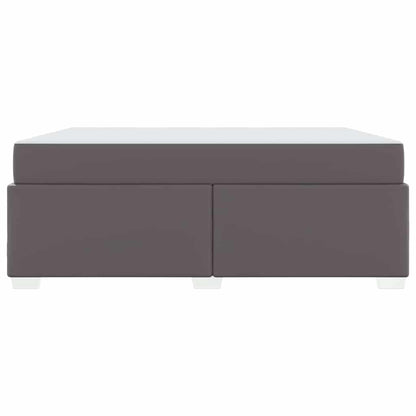 Bettgestell Grau 180 x 200 cm Kunstleder