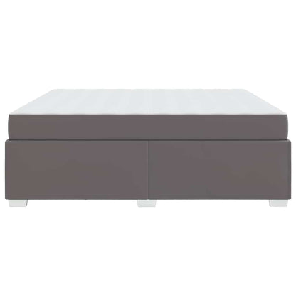 Bettgestell Grau 180 x 200 cm Kunstleder