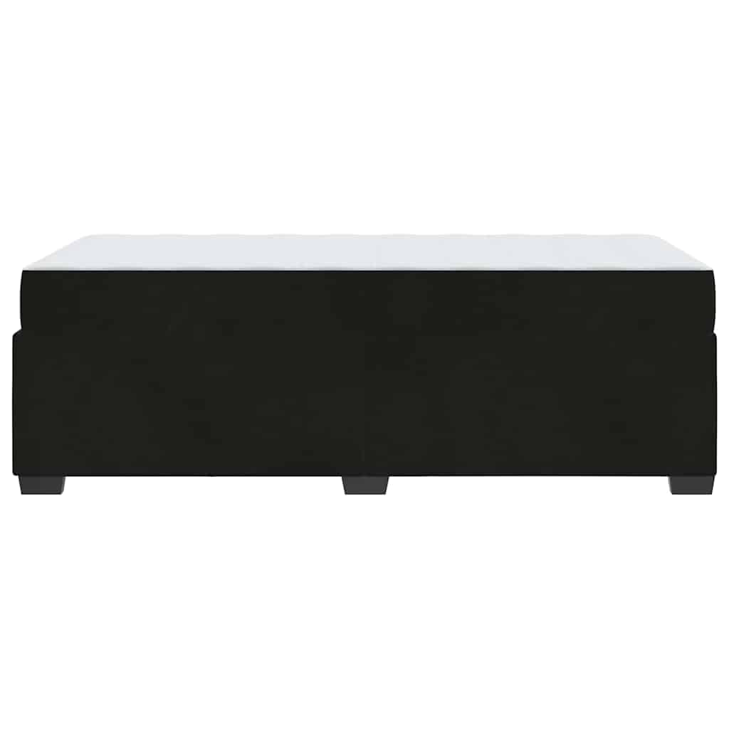 Bettrahmen mit Matratze Schwarz 90 x 190 cm Stoff