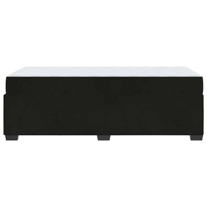 Bettrahmen mit Matratze Schwarz 90 x 200 cm Stoff