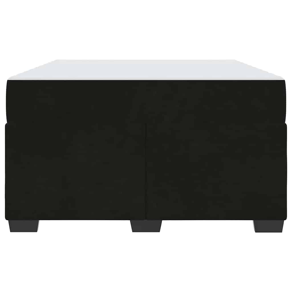 Bettrahmen mit Matratze Schwarz 120 x 190 cm Stoff