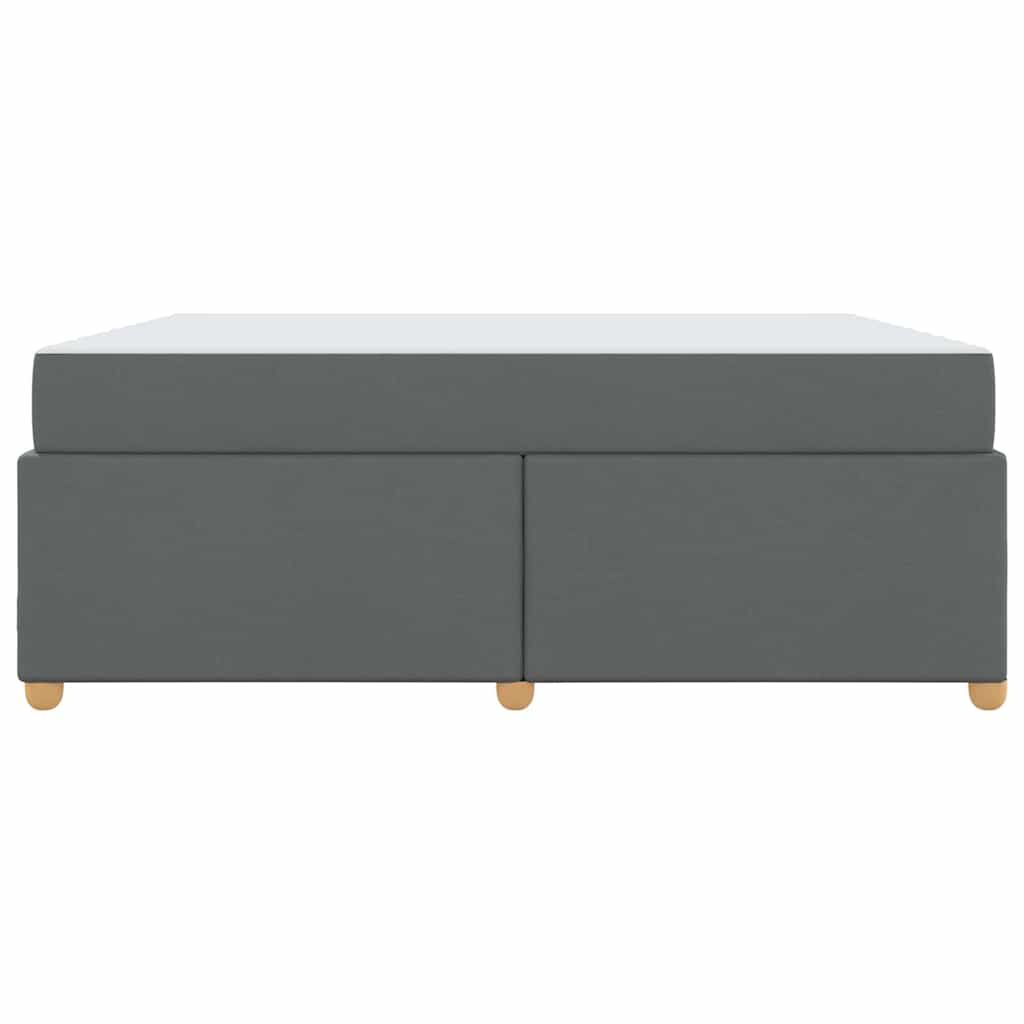 Bettrahmen mit Matratze Dunkelgrau 180 x 200 cm Stoff