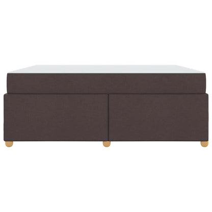 Bettgestell mit Matratze Dunkelbraun 180 x 200 cm Stoff