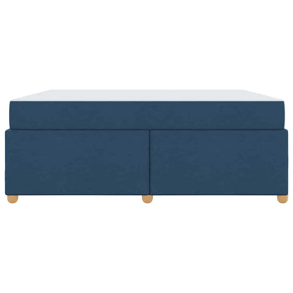 Bettgestell mit Matratze Blau 180 x 200 cm Stoff