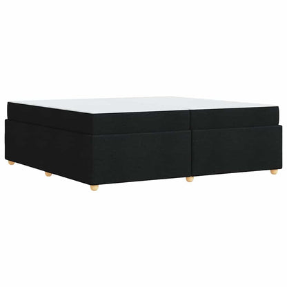 Bettrahmen mit Matratze Schwarz 200 x 200 cm Stoff