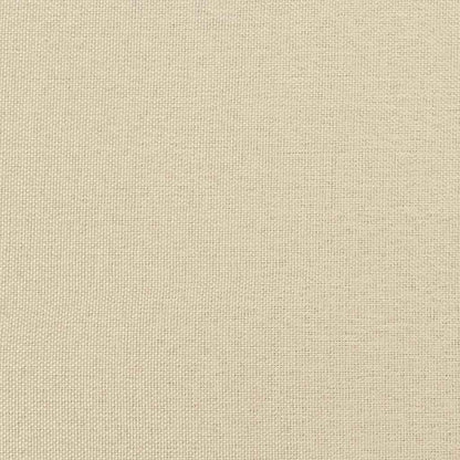 Bettgestell mit Matratze Creme 200 x 200 cm Stoff
