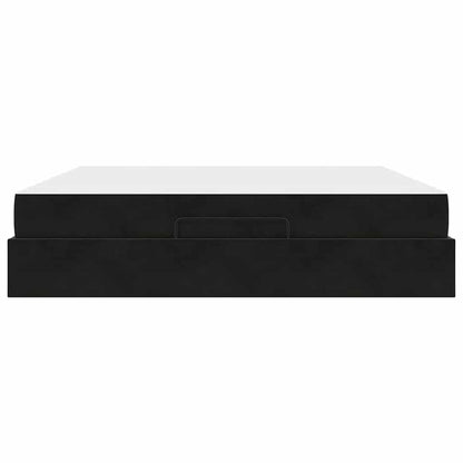 Bettgestell Schwarz 180 x 200 cm Samt