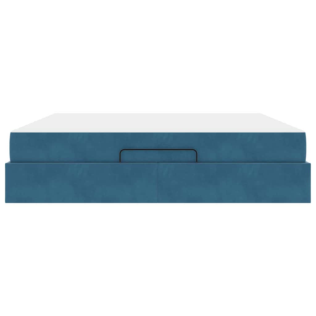 Bettgestell Blau 180 x 200 cm Samt
