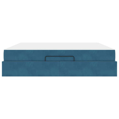 Bettgestell Blau 180 x 200 cm Samt