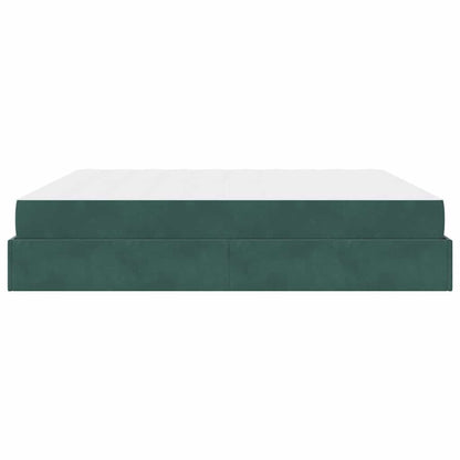 Bettgestell Dunkelgrün 200 x 200 cm Samt