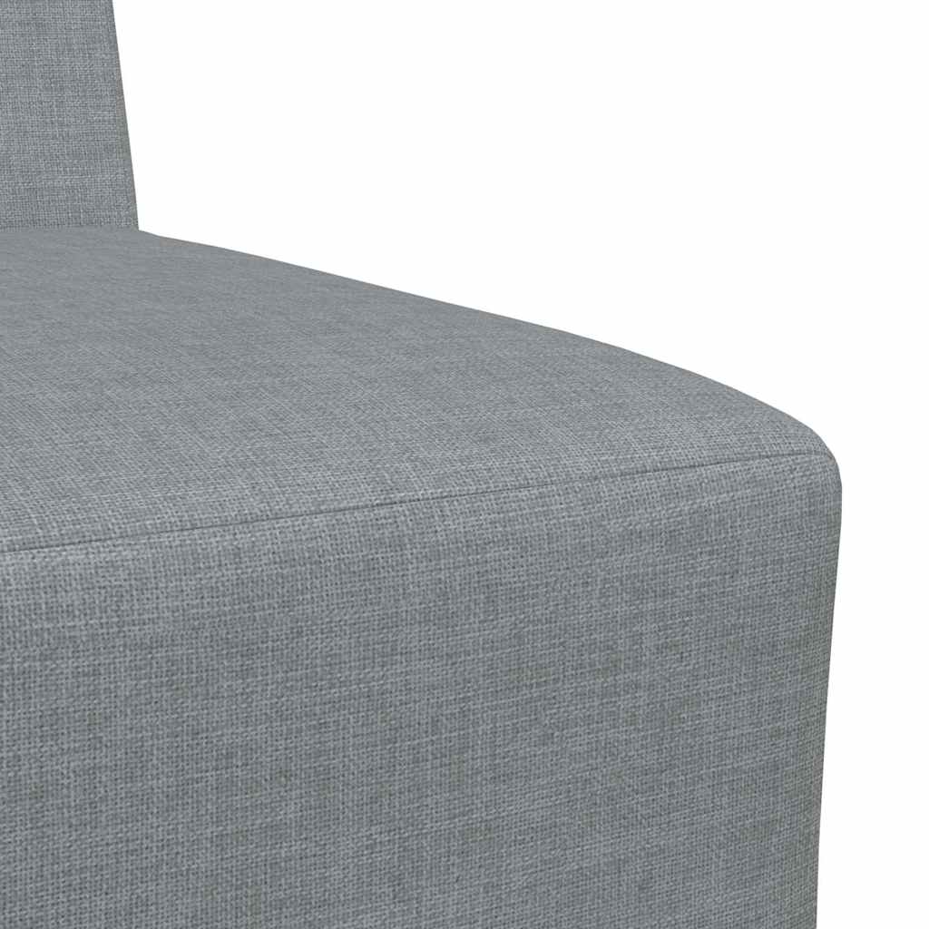 Modulares Armfreies Sofa 2 pcs Hellgrau 55 x 74 x 82 cm Stoff