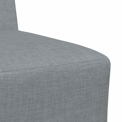 Modulares Armfreies Sofa 2 pcs Hellgrau 55 x 74 x 82 cm Stoff