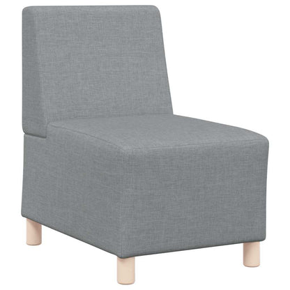 Modulares Armfreies Sofa 2 pcs Hellgrau 55 x 74 x 82 cm Stoff