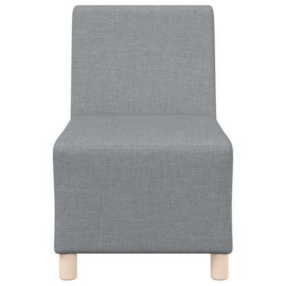 Modulares Armfreies Sofa 2 pcs Hellgrau 55 x 74 x 82 cm Stoff