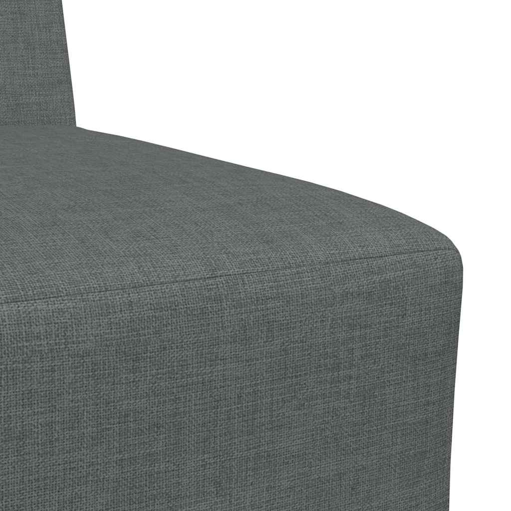 Modulares Armfreies Sofa 2 pcs Dunkelgrau 55 x 74 x 82 cm Stoff