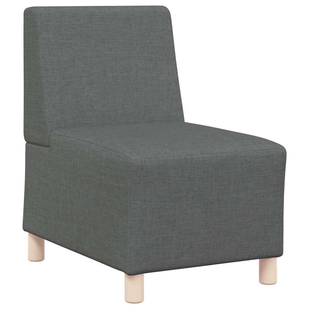 Modulares Armfreies Sofa 2 pcs Dunkelgrau 55 x 74 x 82 cm Stoff