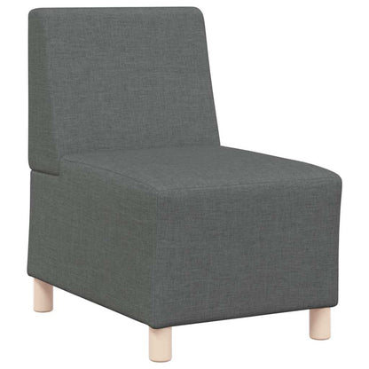 Modulares Armfreies Sofa 2 pcs Dunkelgrau 55 x 74 x 82 cm Stoff