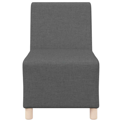Modulares Armfreies Sofa 2 pcs Dunkelgrau 55 x 74 x 82 cm Stoff
