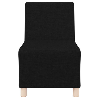 Modulares Armfreies Sofa 2 pcs Schwarz 55 x 74 x 82 cm Stoff