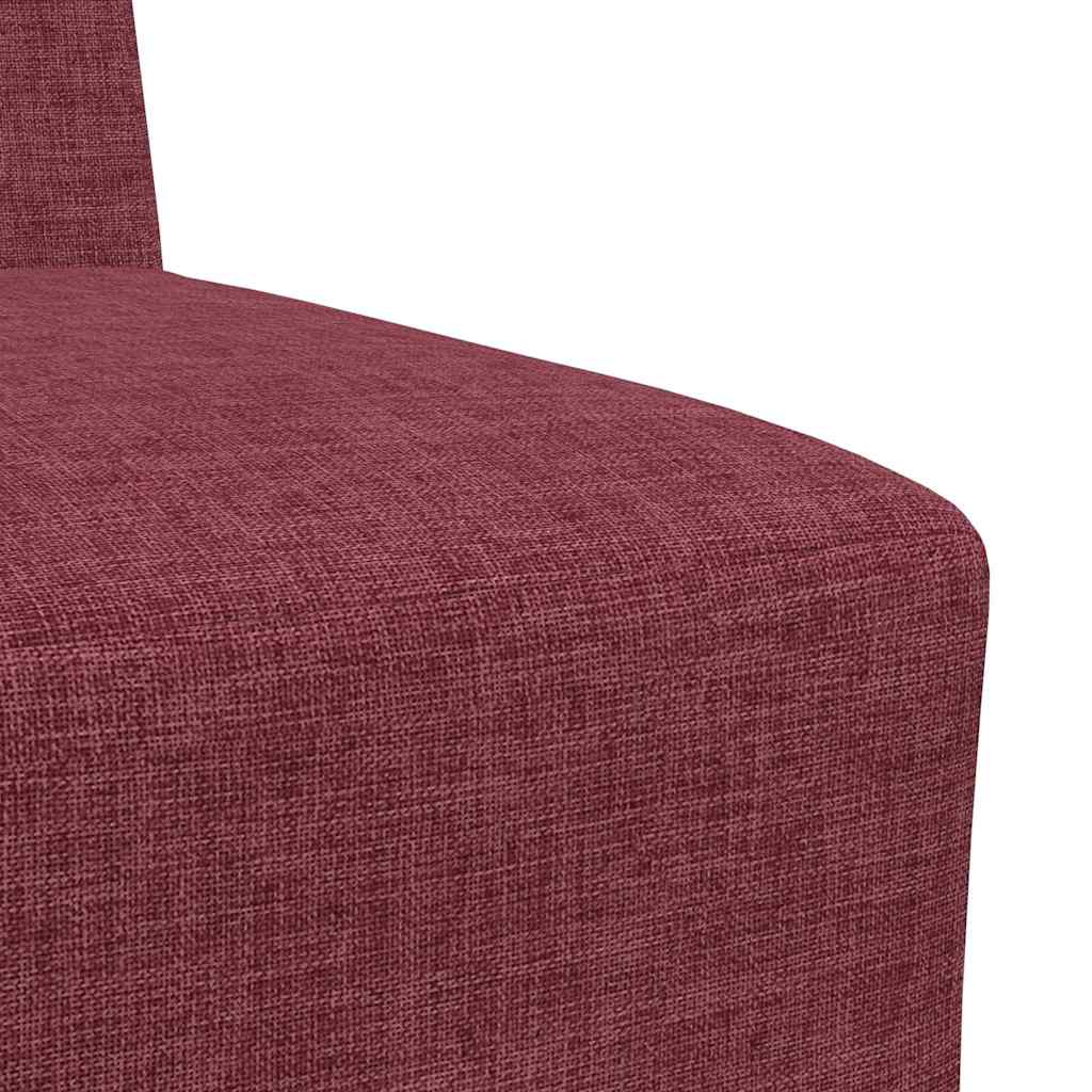 Modulares Armfreies Sofa 2 pcs Rot 55 x 74 x 82 cm Stoff