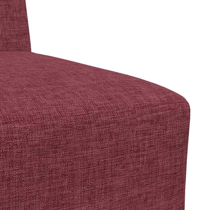 Modulares Armfreies Sofa 2 pcs Rot 55 x 74 x 82 cm Stoff