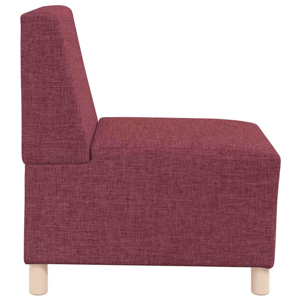 Modulares Armfreies Sofa 2 pcs Rot 55 x 74 x 82 cm Stoff
