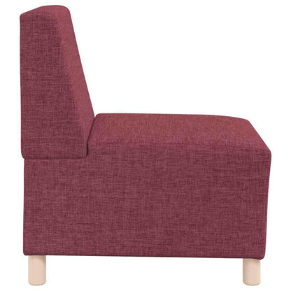 Modulares Armfreies Sofa 2 pcs Rot 55 x 74 x 82 cm Stoff