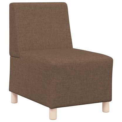 Modulares Armfreies Sofa 2 pcs Braun 55 x 74 x 82 cm Stoff