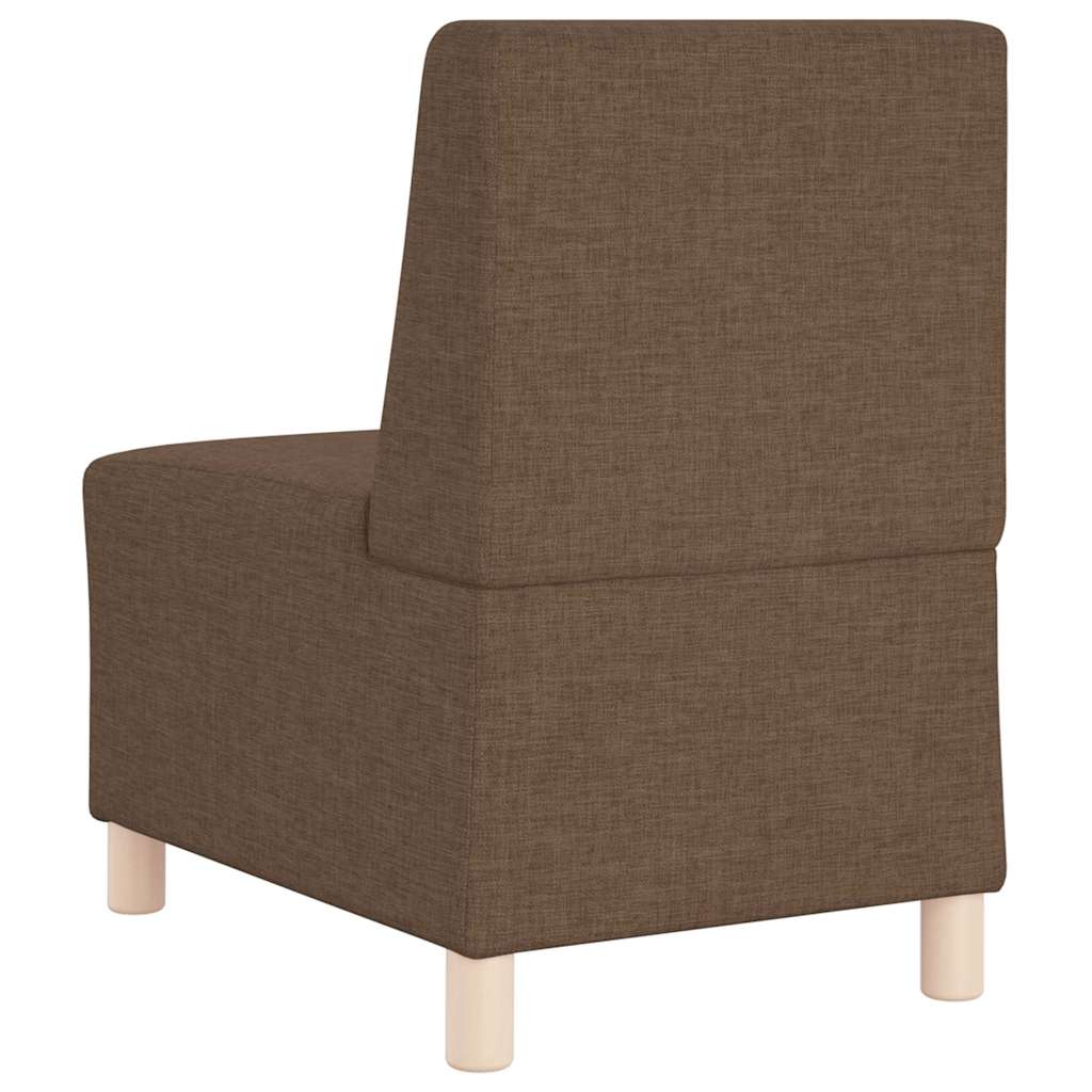 Modulares Armfreies Sofa 2 pcs Braun 55 x 74 x 82 cm Stoff