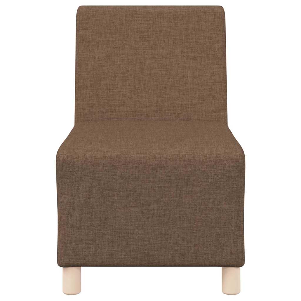 Modulares Armfreies Sofa 2 pcs Braun 55 x 74 x 82 cm Stoff