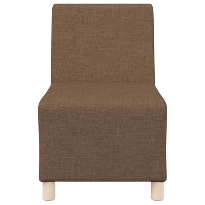 Modulares Armfreies Sofa 2 pcs Braun 55 x 74 x 82 cm Stoff
