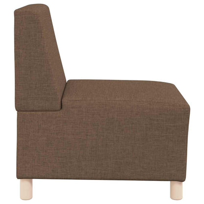 Modulares Armfreies Sofa 2 pcs Braun 55 x 74 x 82 cm Stoff