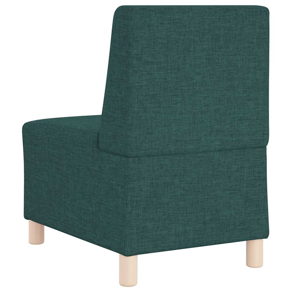 Modulares Armfreies Sofa 2 pcs Dunkelgrün 55 x 74 x 82 cm Stoff
