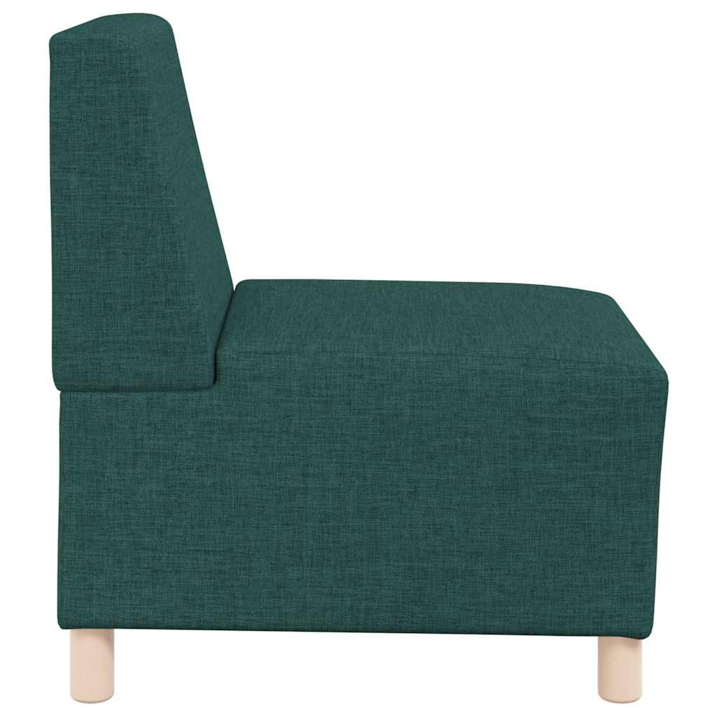 Modulares Armfreies Sofa 2 pcs Dunkelgrün 55 x 74 x 82 cm Stoff