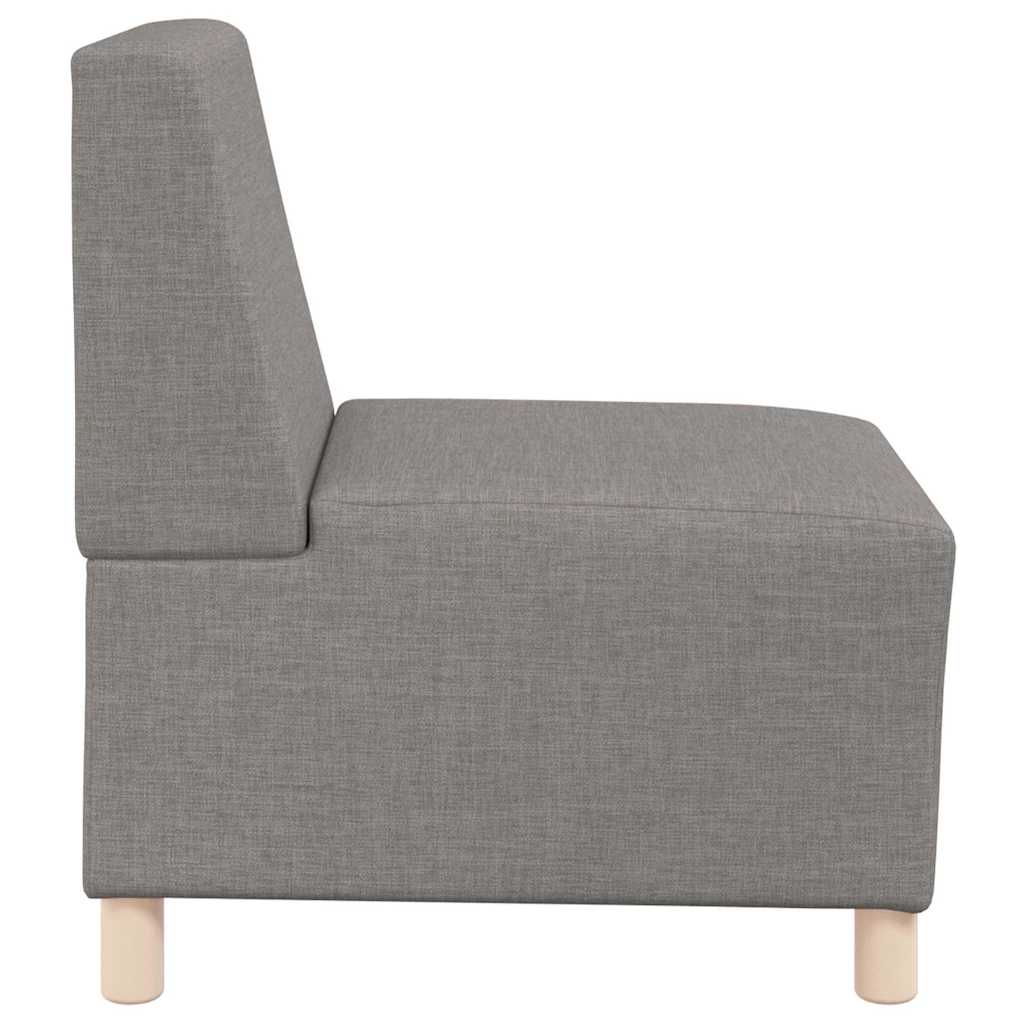 Modulares Armfreies Sofa 2 pcs Taupe 55 x 74 x 82 cm Stoff