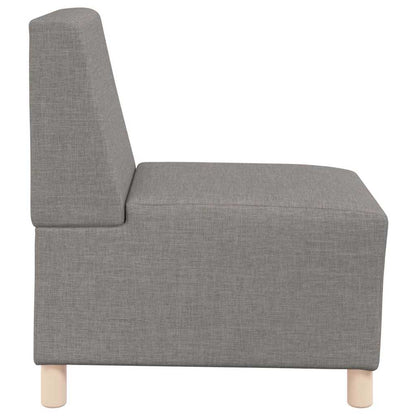 Modulares Armfreies Sofa 2 pcs Taupe 55 x 74 x 82 cm Stoff