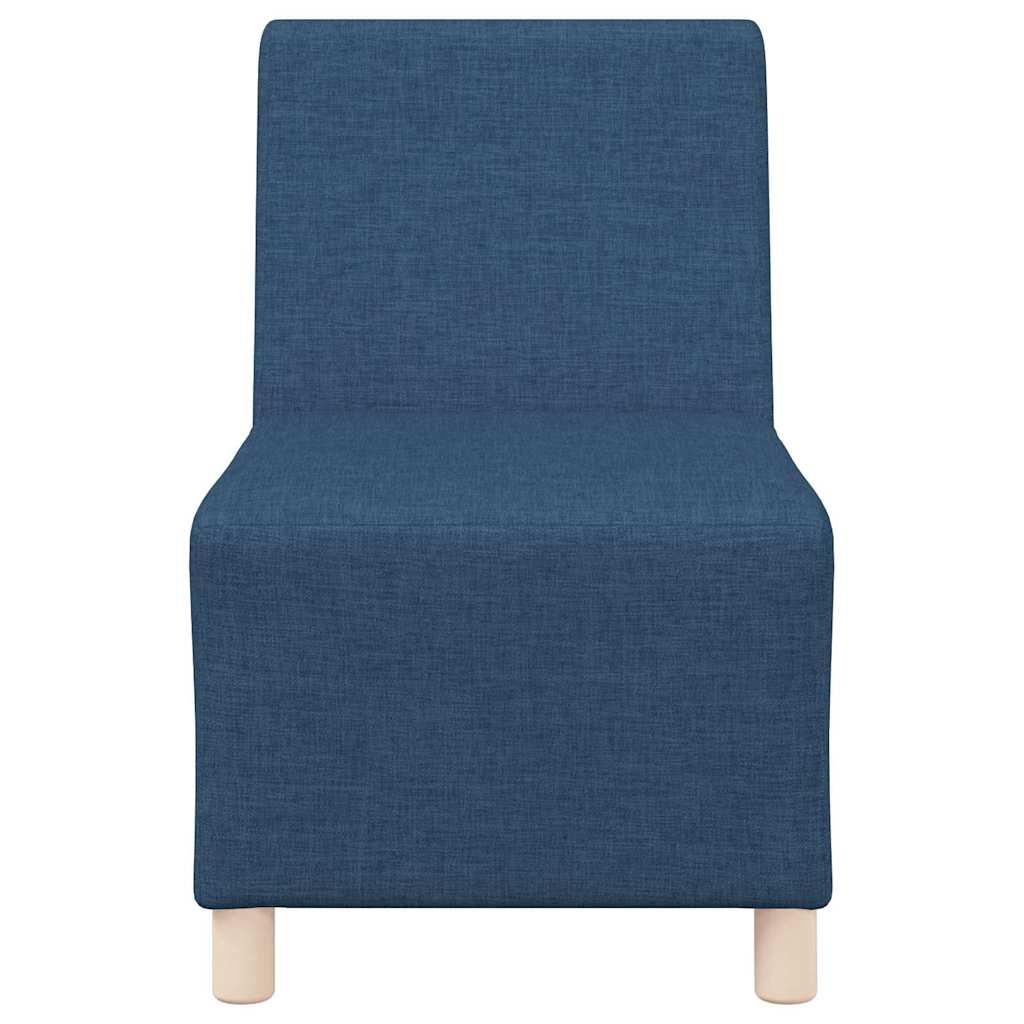 Modulares Armfreies Sofa 2 pcs Blau 55 x 74 x 82 cm Stoff