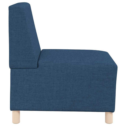 Modulares Armfreies Sofa 2 pcs Blau 55 x 74 x 82 cm Stoff