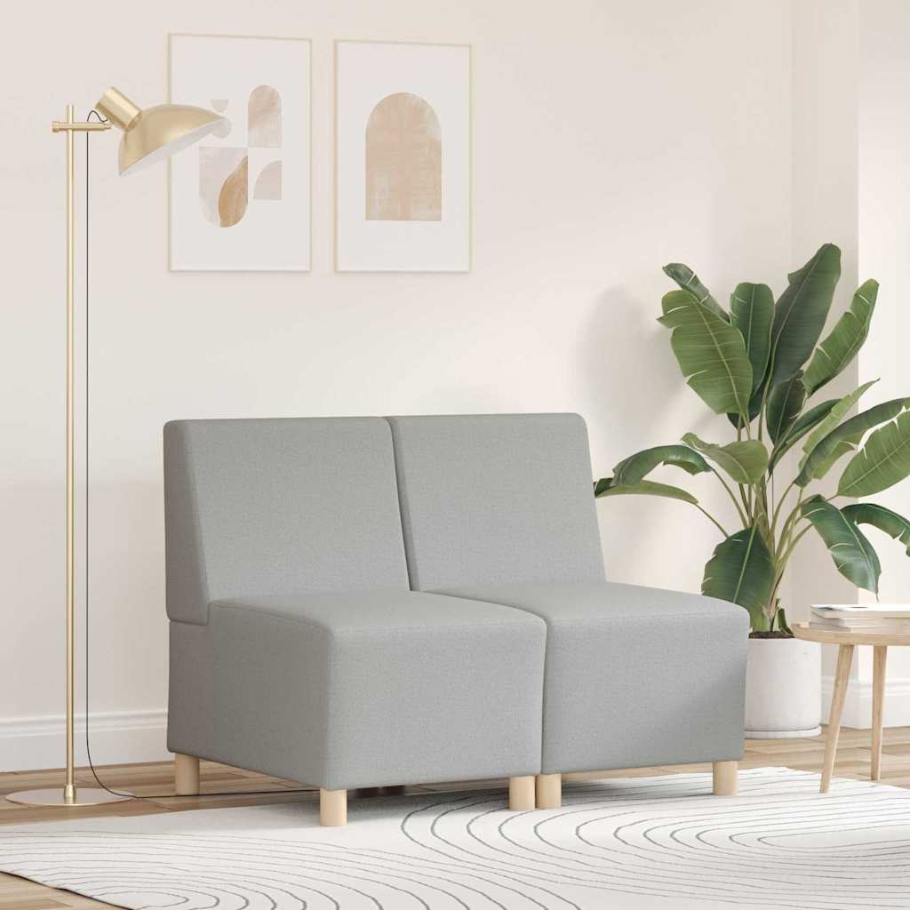 Modulares Armfreies Sofa 2 pcs Wolken-Grau 55 x 74 x 82 cm