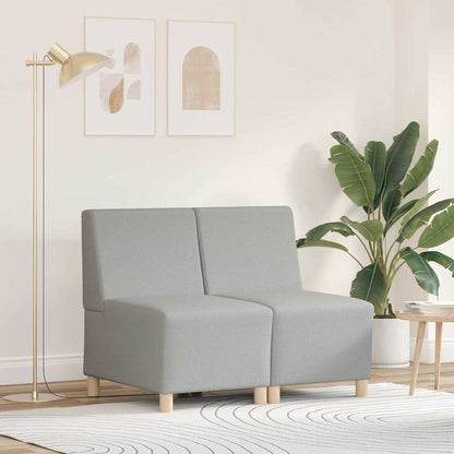 Modulares Armfreies Sofa 2 pcs Wolken-Grau 55 x 74 x 82 cm