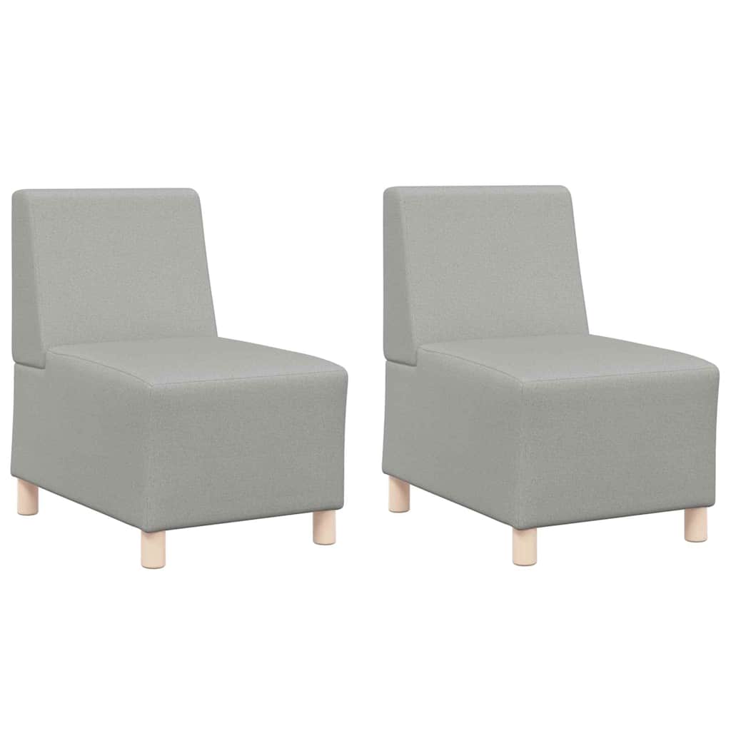 Modulares Armfreies Sofa 2 pcs Wolken-Grau 55 x 74 x 82 cm