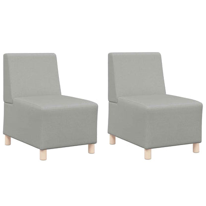 Modulares Armfreies Sofa 2 pcs Wolken-Grau 55 x 74 x 82 cm