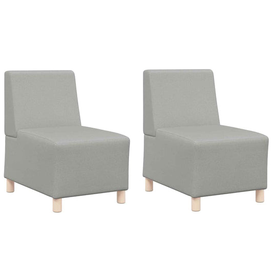 Modulares Armfreies Sofa 2 pcs Wolken-Grau 55 x 74 x 82 cm