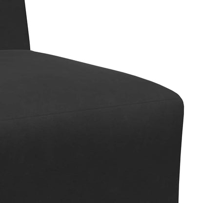 Modulares Armfreies Sofa 2 pcs Schwarz 55 x 74 x 82 cm Samt