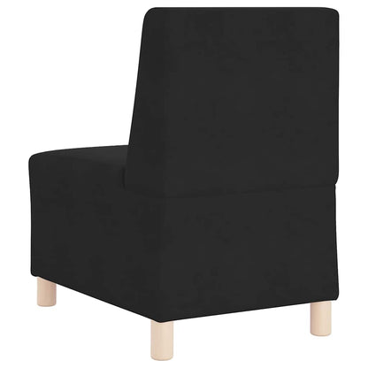 Modulares Armfreies Sofa 2 pcs Schwarz 55 x 74 x 82 cm Samt